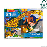 Safari Social Floor Puzzle - 24 Pieces Q2