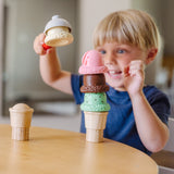 Scoop & Stack Ice Cream Cone Magnetic Play Set Y0
