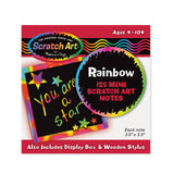 Scratch Art Rainbow Mini Notes _Box of 125 D0