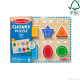 Shapes Chunky Puzzle - 8 Pieces Y6