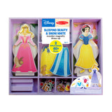 Sleeping Beauty & Snow White Wooden Magnetic Dress-Up W7
