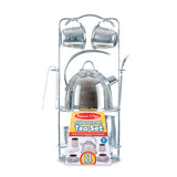 Stainless Steel Tea Set with Storage Stand J8