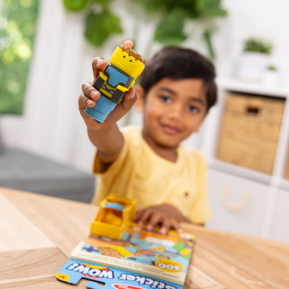 Sticker WOW!™ Bulldozer Bundle: Activity Pad & Sticker Stamper + Mini Activity Pad and 200 Refill Stickers H2