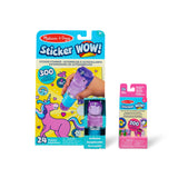 Sticker WOW!™ Purple Unicorn Bundle: Activity Pad & Sticker Stamper + Mini Activity Pad and 200 Refill Stickers M7