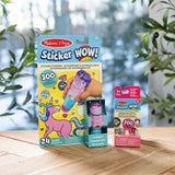 Sticker WOW!™ Purple Unicorn Bundle: Activity Pad & Sticker Stamper + Mini Activity Pad and 200 Refill Stickers M7