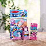 Sticker WOW!™ Unicorn Bundle: Activity Pad & Sticker Stamper + Mini Activity Pad and 200 Refill Stickers C2