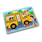 The Wheels on the Bus Song Puzzle - 6 Pieces R9