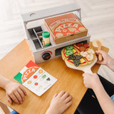 Top & Bake Pizza Counter - Wooden Play Food J2