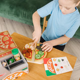 Top & Bake Pizza Counter - Wooden Play Food J2