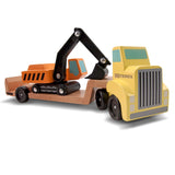 Trailer & Excavator Wooden Vehicles Play Set S9