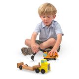 Trailer & Excavator Wooden Vehicles Play Set S9