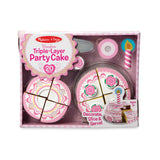 Triple-Layer Party Cake - Wooden Play Food L2