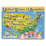 U.S.A. Map Wooden Puzzle A0