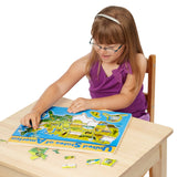 U.S.A. Map Wooden Puzzle A0