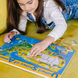 U.S.A. Map Wooden Puzzle A0