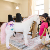 Unicorn Lifelike Plush Stuffed Animal D6