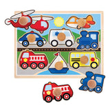 Vehicles Jumbo Knob Puzzle - 8 pieces V0