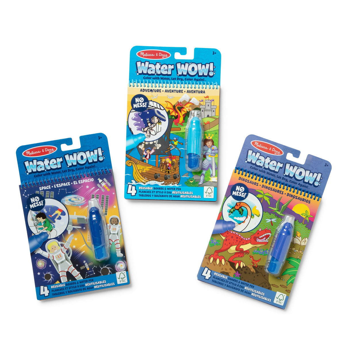 Water WOW! 3-Pack – Dinosaur, Adventure, Space B6