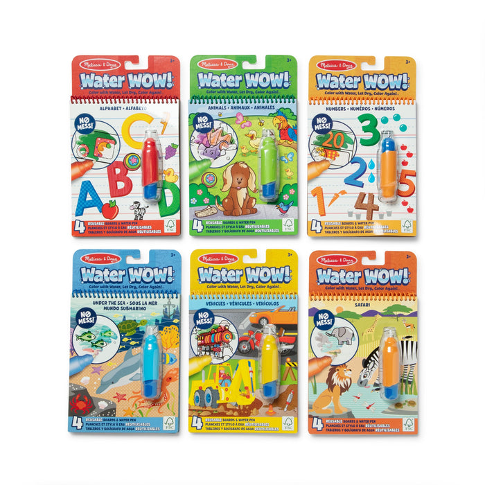 Water WOW! 6-Pack – Animals, Vehicles, Alphabet, Numbers, Safari, Under the Sea D1