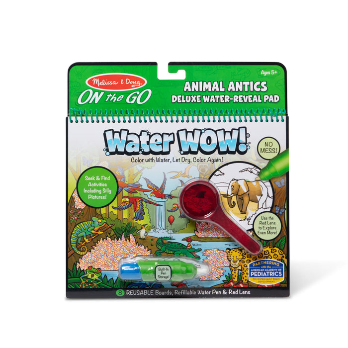 Water Wow! Animal Antics Deluxe Water-Reveal Pad - On the Go Travel Activity Z1