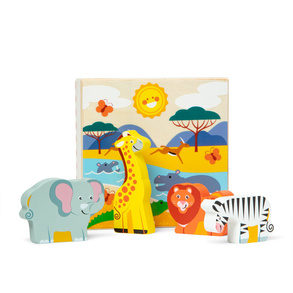 Wooden Animal Matching - Safari D6