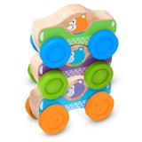 Wooden Animal Stacking Cars Z6