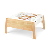 Wooden Art & Activity Table with Bins E3