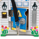 Wooden Doorbell House X3