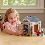 Wooden Doorbell House X3