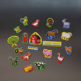 Wooden Farm Magnets G9