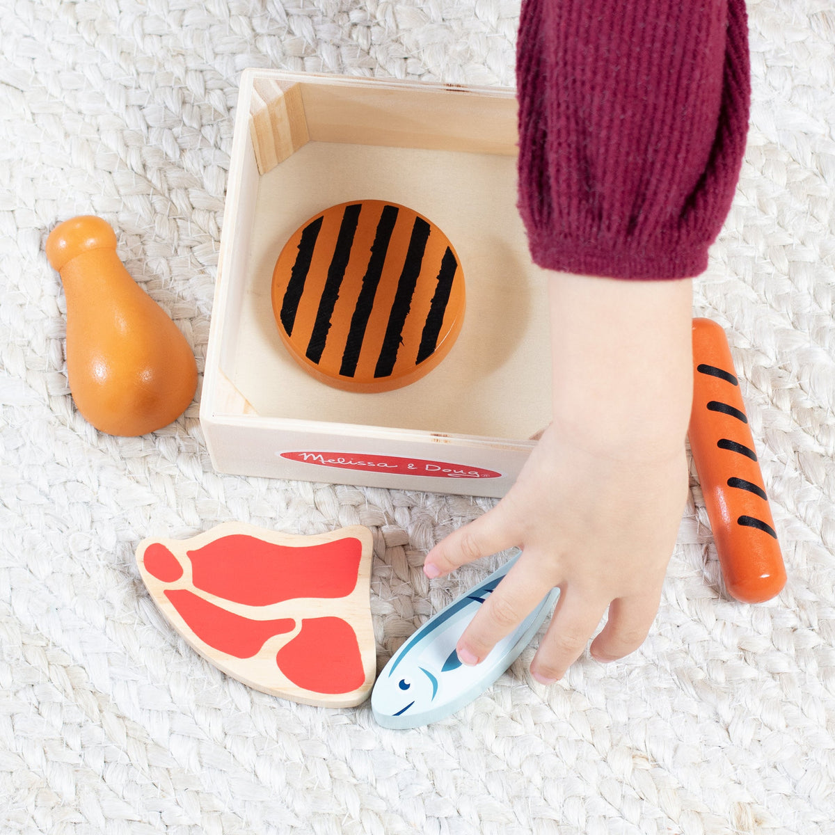 Wooden Food Groups Play Set – Protein F8