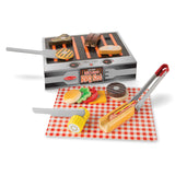 Wooden Grill & Serve BBQ Set H2