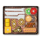 Wooden Grill & Serve BBQ Set H2