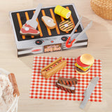Wooden Grill & Serve BBQ Set H2