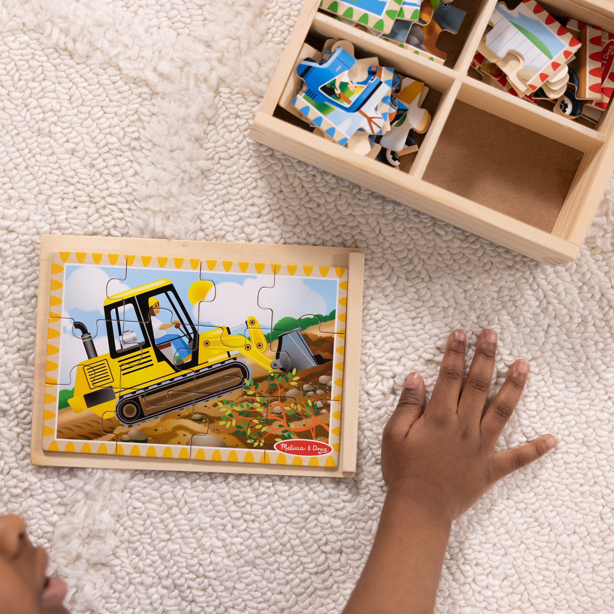 Wooden Jigsaw Puzzles in a Box - Construction B1
