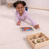 Wooden Jigsaw Puzzles in a Box - Dinosaurs J6