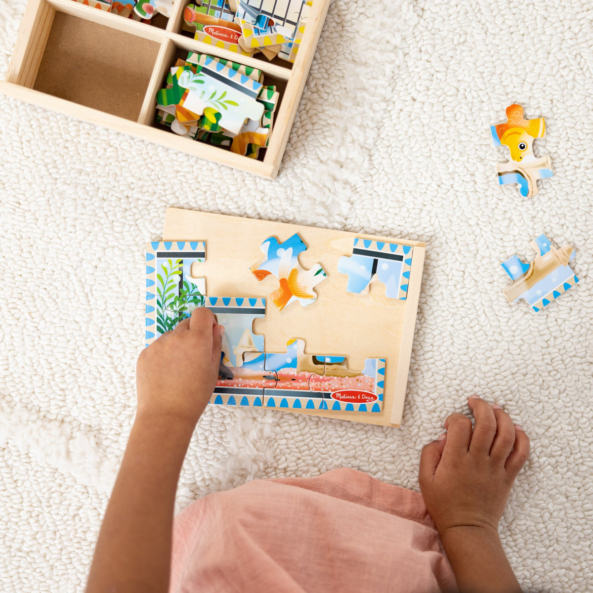 Wooden Jigsaw Puzzles in a Box - Pets O2