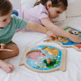 Wooden Jumbo Peg Puzzle 2-Pack: Fish Bowl, House Pets T9
