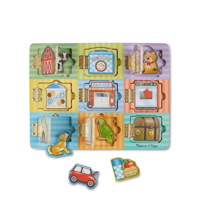 Wooden Magnetic Hide & Seek Board Q6