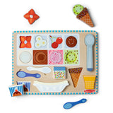 Wooden Magnetic Ice Cream Puzzle & Play Set - 16 Pieces V4