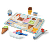 Wooden Magnetic Ice Cream Puzzle & Play Set - 16 Pieces V4
