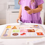 Wooden Magnetic Ice Cream Puzzle & Play Set - 16 Pieces V4