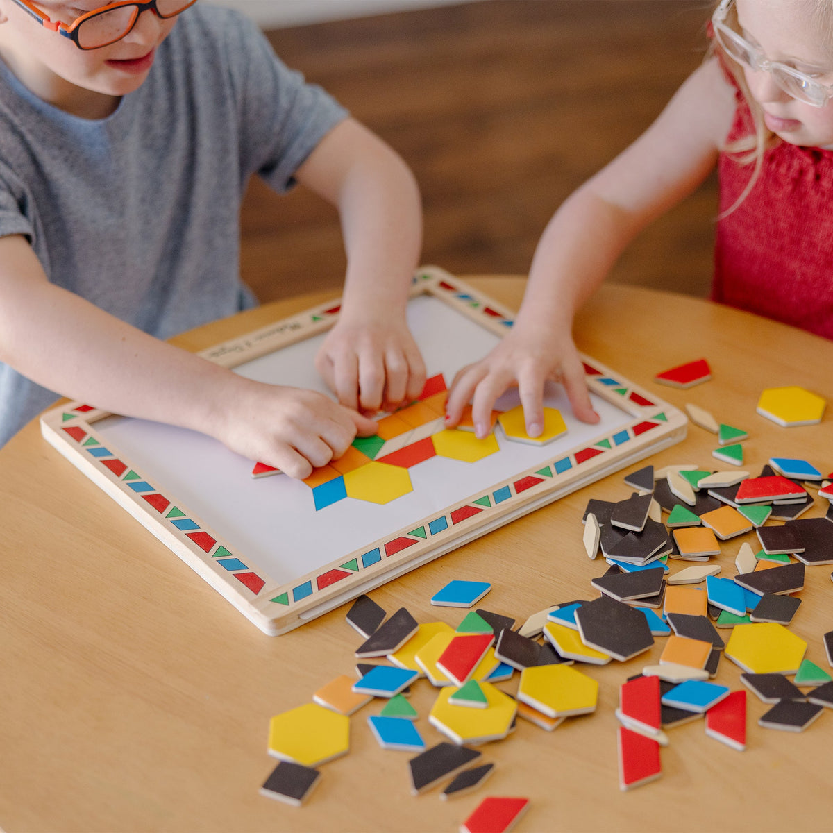 Wooden Magnetic Pattern Block Kit V8