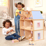 Wooden Multi-Level Dollhouse T7