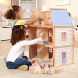 Wooden Multi-Level Dollhouse T7