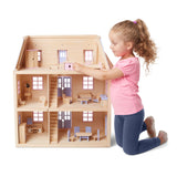 Wooden Multi-Level Dollhouse T7
