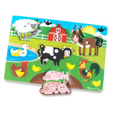 Wooden Peg Puzzle 4-Pack – Vehicles, Farm, Safari, Pets X3
