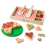 Wooden Pizza Party Play Set Q0