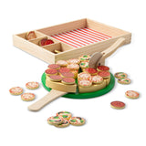 Wooden Pizza Party Play Set Q0
