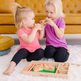 Wooden Pizza Party Play Set Q0